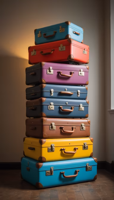 Vintage Travel Stack Vintage Travel Stack