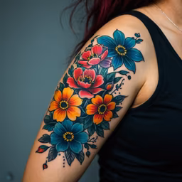 Floral Arm Art Floral Arm Art