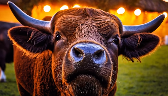 Highland Cattle Close-Up