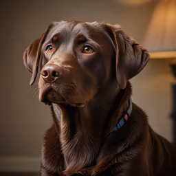 Chocolate Labrador Portrait Chocolate Labrador Portrait