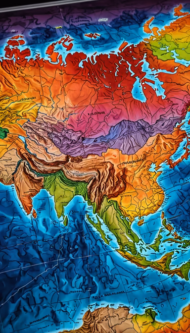 Asia Topography Asia Topography