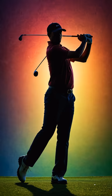 Golf Swing Silhouette Golf Swing Silhouette