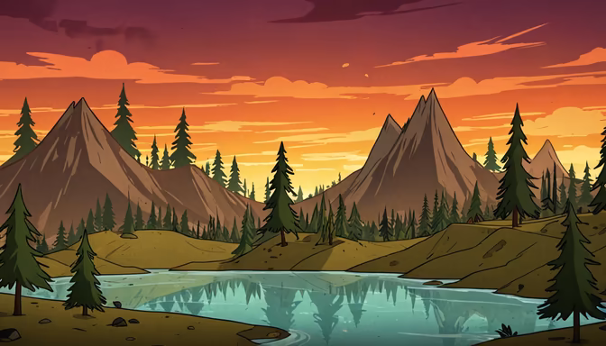 Mountain Lake Serenity