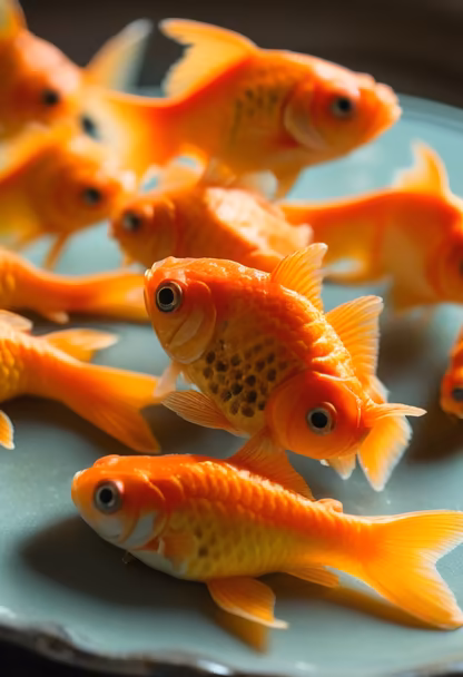 A School of Goldfish A School of Goldfish