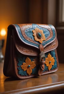 Floral Leather Bag Floral Leather Bag