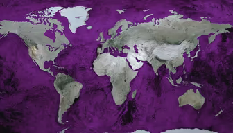 World Map in Purple World Map in Purple