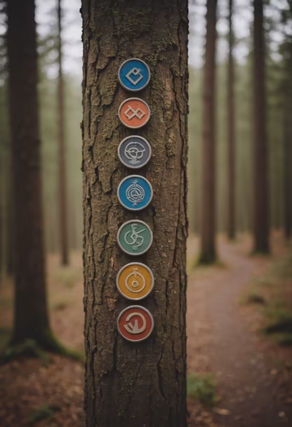 Forest Trail Markers Forest Trail Markers