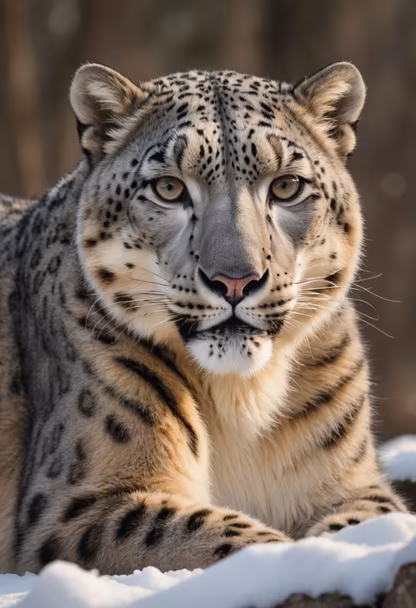 Snow Leopard Stare Snow Leopard Stare