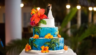 Tropical Wedding Cake Tropical Wedding Cake