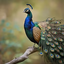 Peacock Perched