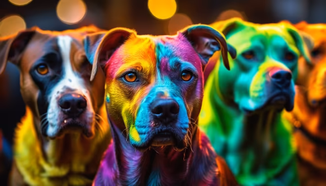 Colorful Canines