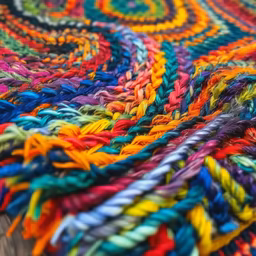 Colorful Braided Rug Colorful Braided Rug