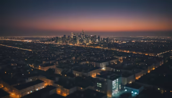 City Lights at Dusk City Lights at Dusk