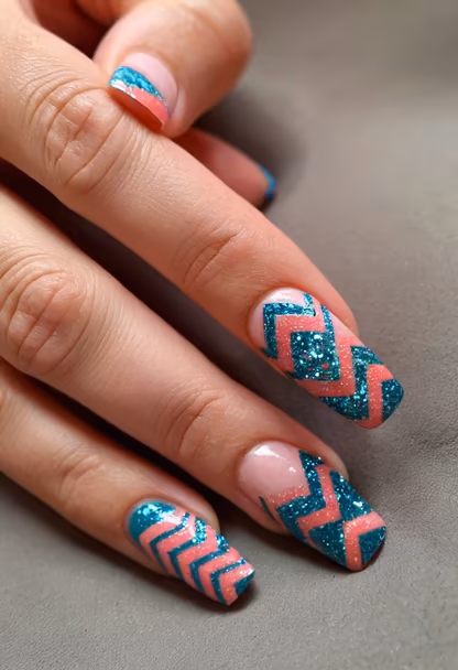 Zigzag Nails Zigzag Nails
