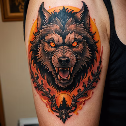 Wolf Tattoo Art