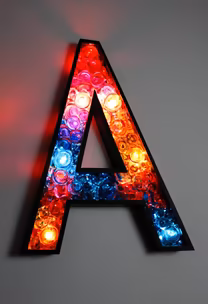 Letter A Light Letter A Light