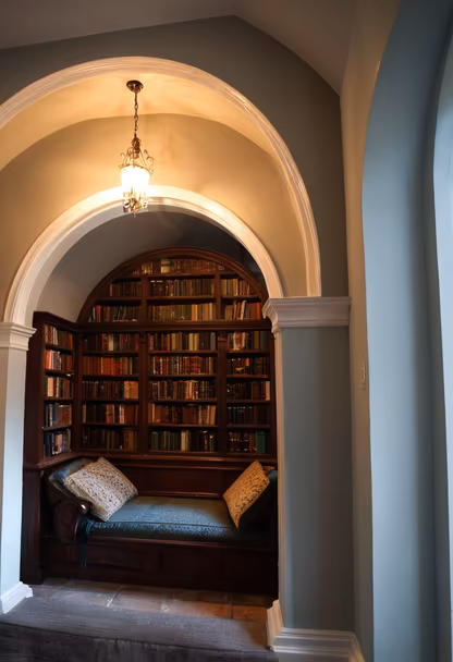 Cozy Library Nook Cozy Library Nook