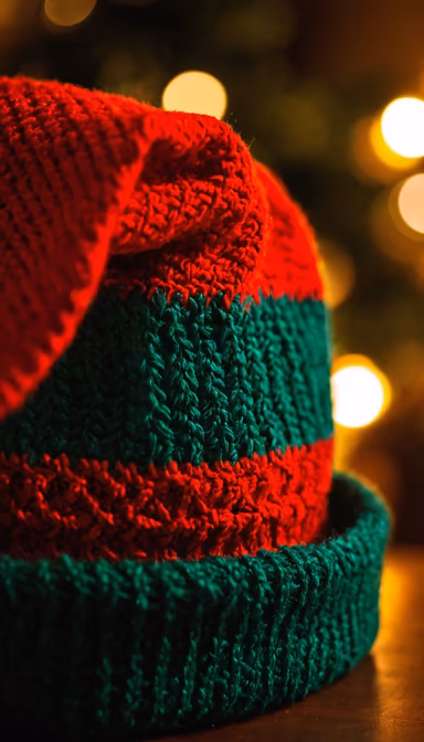 Festive Knitted Hat Festive Knitted Hat