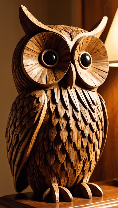 Wooden Owl Wooden Owl