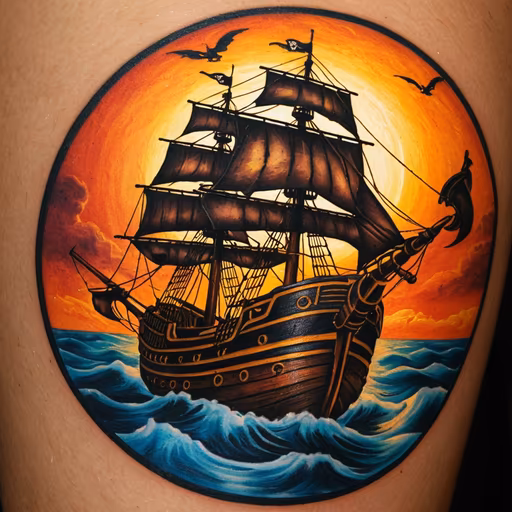Sailing into the sunset