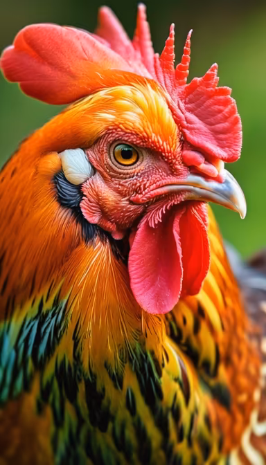 Rooster Close-Up Rooster Close-Up