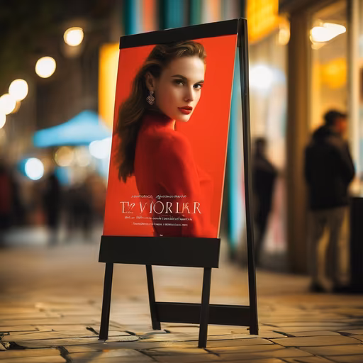 City Lights and Red Hues