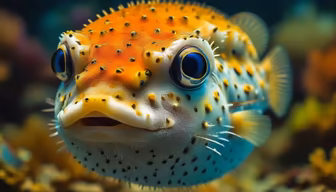 Pufferfish Portrait Pufferfish Portrait
