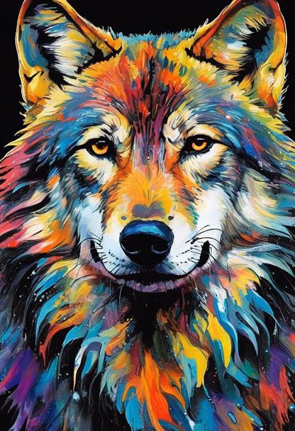 Colorful Wolf Colorful Wolf