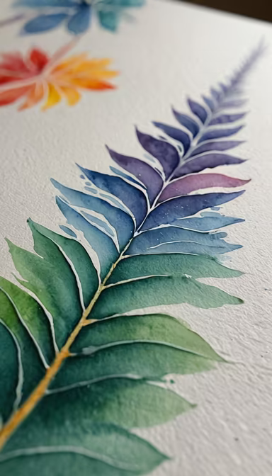 Watercolor Fern Watercolor Fern