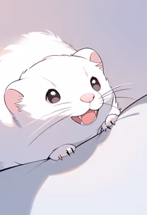 Albino Ferret Albino Ferret