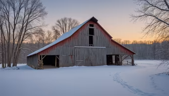Winter Barn Winter Barn