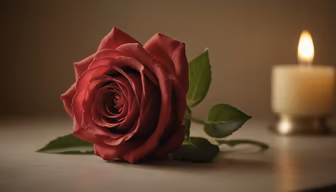 Rose and Candlelight