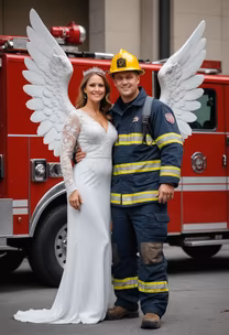 A Firefighter's Wedding A Firefighter's Wedding