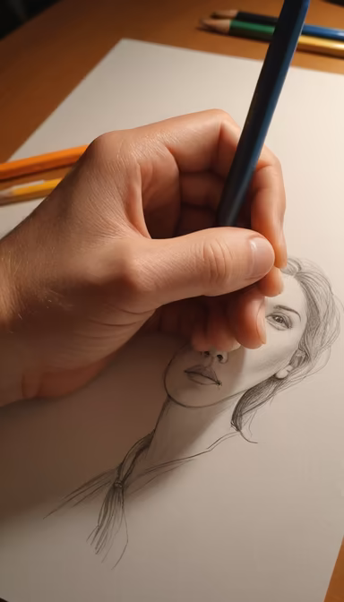 Sketching a Portrait Sketching a Portrait