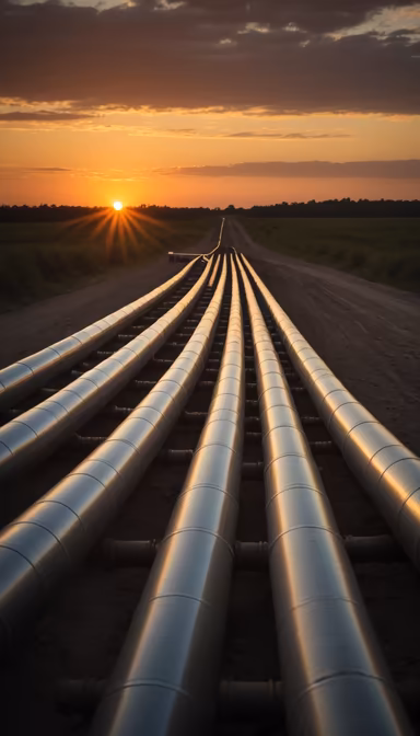 Sunrise Over the Pipeline Sunrise Over the Pipeline