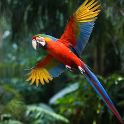 Scarlet Macaw in Flight Scarlet Macaw in Flight
