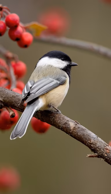 Chickadee on a Branch Chickadee on a Branch
