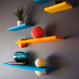 Colorful Shelves Colorful Shelves