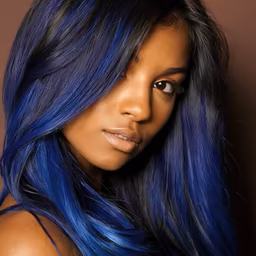Midnight Blue Hair