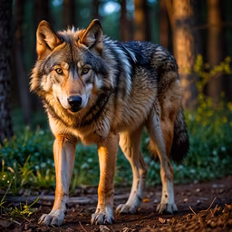 Wolf in the Woods Wolf in the Woods