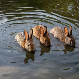 Rabbits in Water Rabbits in Water