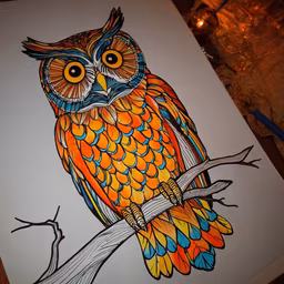 Colorful Owl Colorful Owl