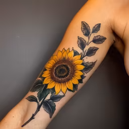 Sunflower Tattoo Sunflower Tattoo