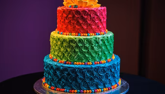Rainbow Celebration Cake Rainbow Celebration Cake