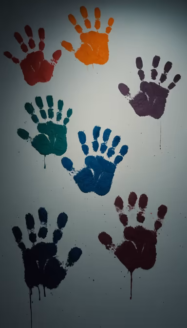 Colorful Handprints Colorful Handprints