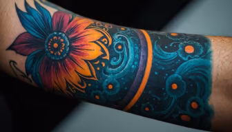 Floral Arm Art Floral Arm Art