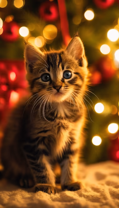 Christmas Kitten Christmas Kitten
