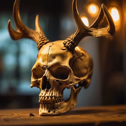 Skull with Antlers Skull with Antlers