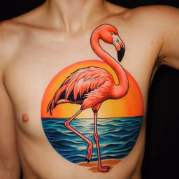 Flamingo Sunset