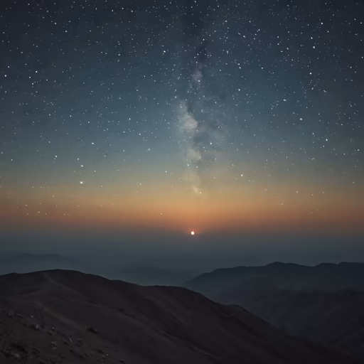 Starry Mountainscape